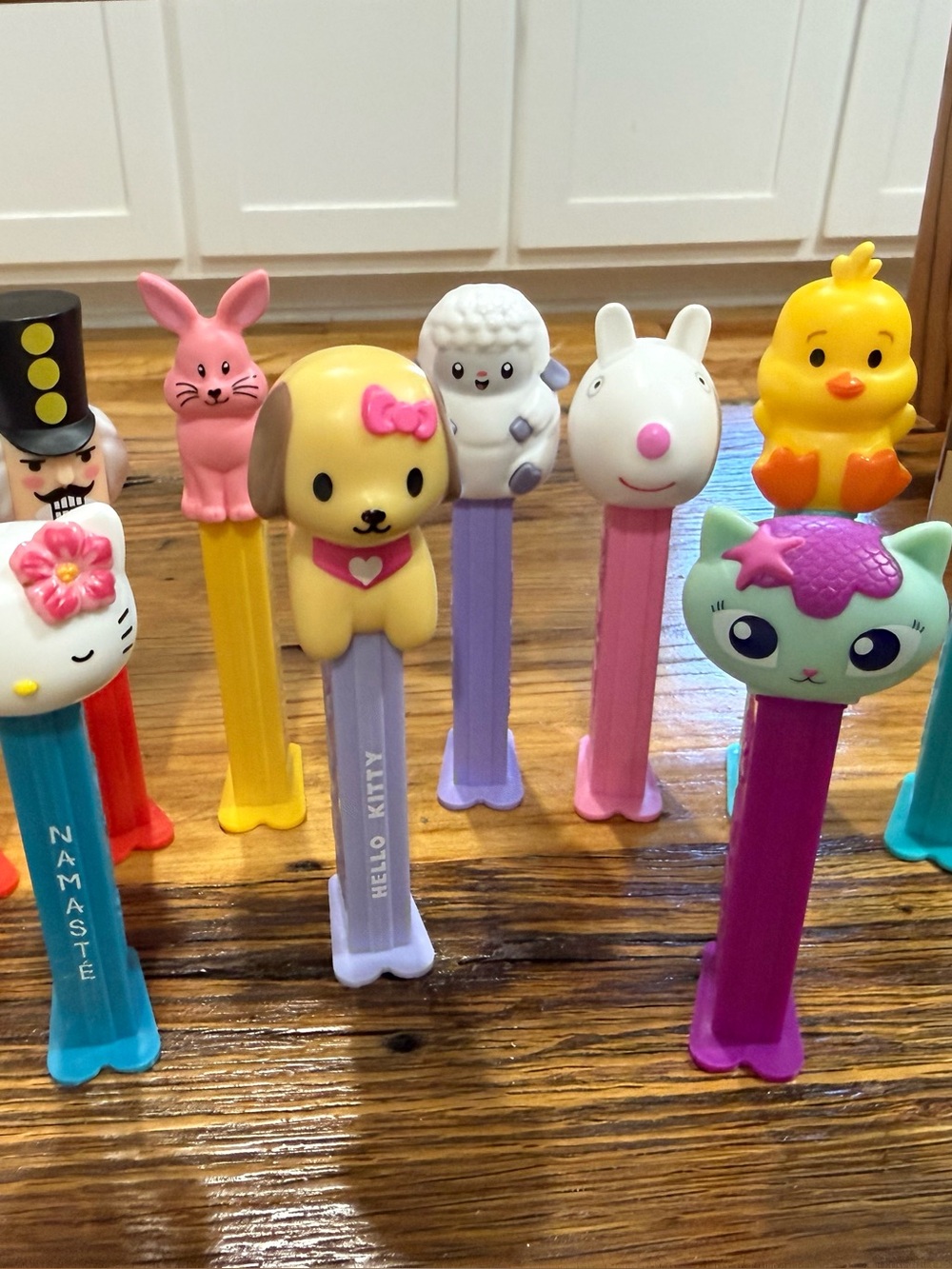 Lot of 10 PEZ Candy Dispensers: Hello Kitty, Minecraft-Style, Animals & More